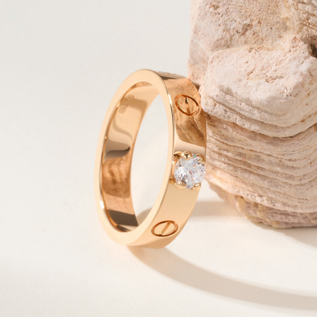 [Love's Uplift]LOVE RING 3.6MM 1 BIG DIAMOND