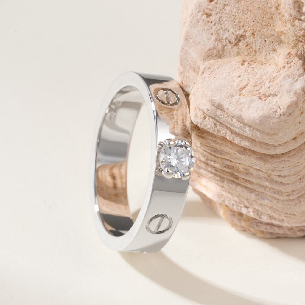 [Love's Uplift]LOVE RING 3.6MM 1 BIG DIAMOND