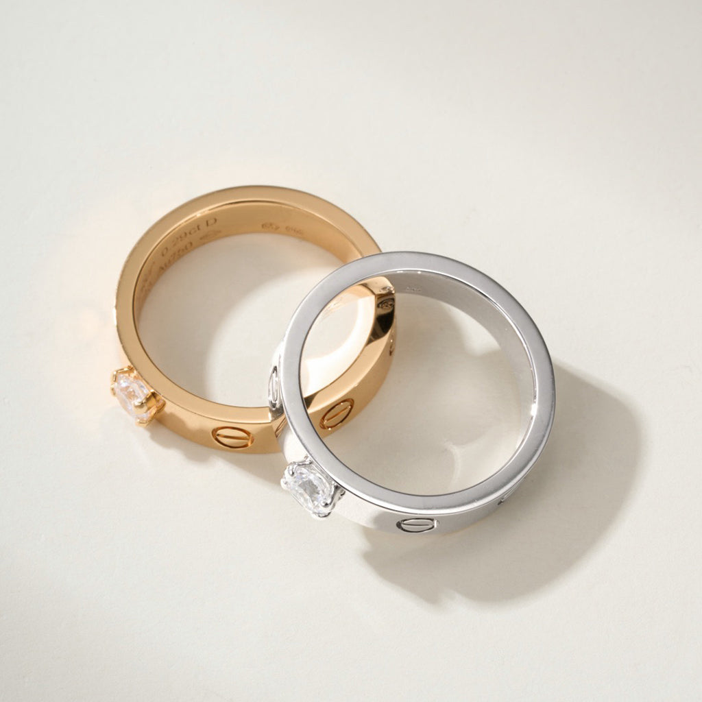 [Love's Uplift]LOVE RING 3.6MM 1 BIG DIAMOND