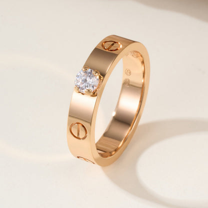 [Love's Uplift]LOVE RING 3.6MM 1 BIG DIAMOND