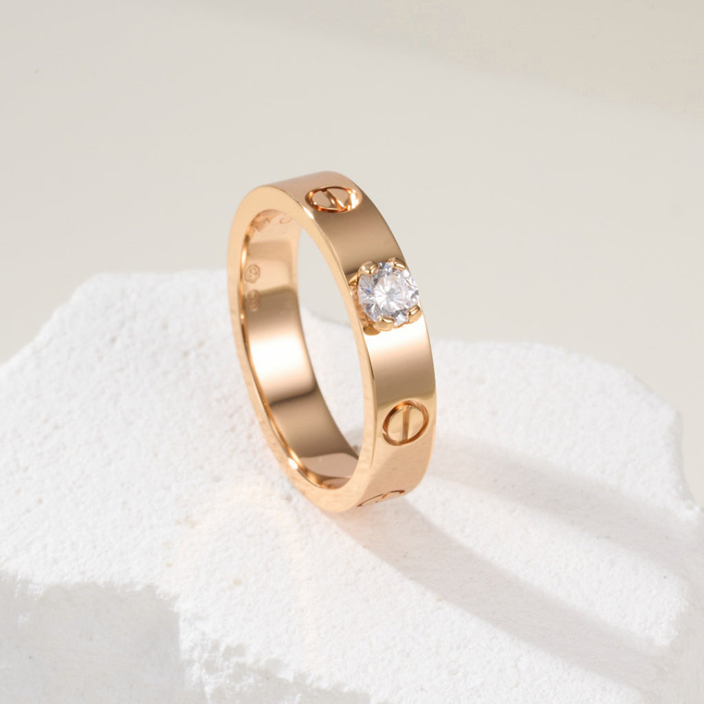 [Love's Uplift]LOVE RING 3.6MM 1 BIG DIAMOND