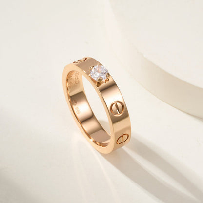 [Love's Uplift]LOVE RING 3.6MM 1 BIG DIAMOND
