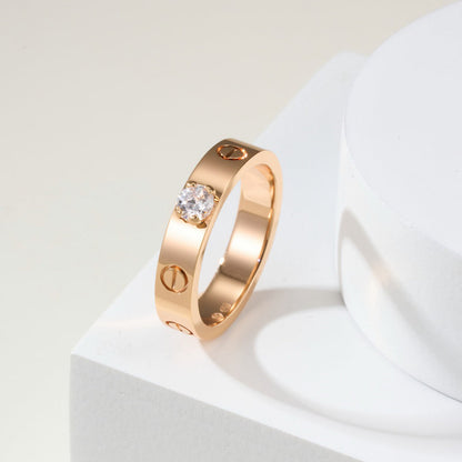 [Love's Uplift]LOVE RING 3.6MM 1 BIG DIAMOND