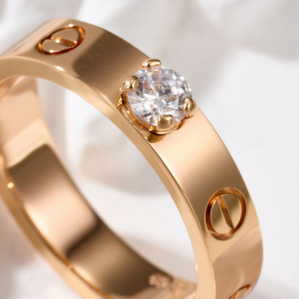 [Love's Uplift]LOVE RING 3.6MM 1 BIG DIAMOND