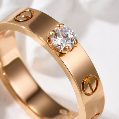 [Love's Uplift]LOVE RING 3.6MM 1 BIG DIAMOND