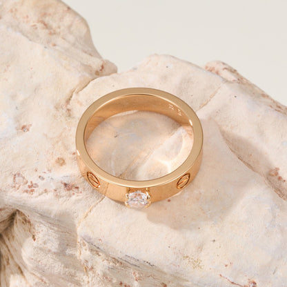[Love's Uplift]LOVE RING 3.6MM 1 BIG DIAMOND