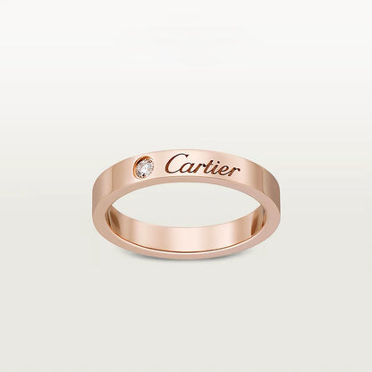 [Love's Uplift]LOVE RING 4MM 1 DIAMOND