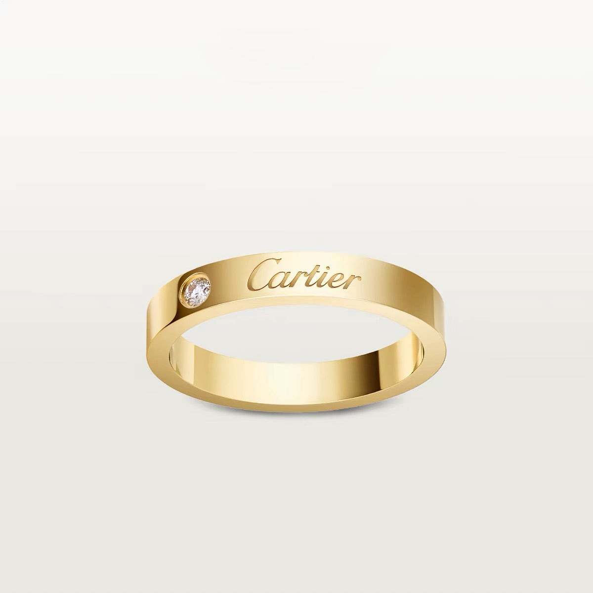 [Love's Uplift]LOVE RING 4MM 1 DIAMOND