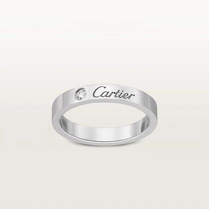 [Love's Uplift]LOVE RING 4MM 1 DIAMOND