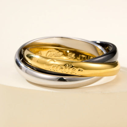 [Love's Uplift]TRINITY 3.2MM RING BLACK CERAMIC