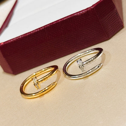 [Love's Uplift]JUSTE 1.8MM HALF DIAMOND RING