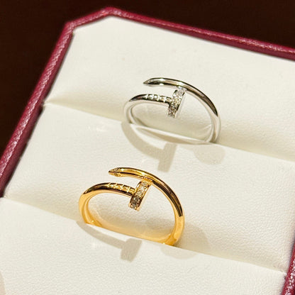 [Love's Uplift]JUSTE 1.8MM HALF DIAMOND RING