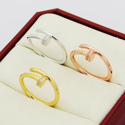 [Love's Uplift]JUSTE 1.8MM HALF DIAMOND RING