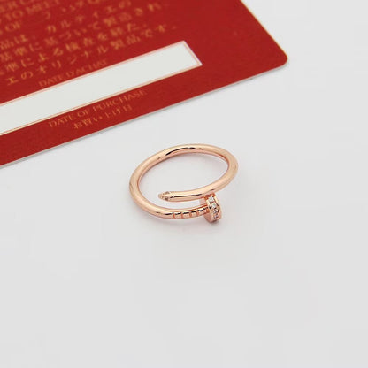 [Love's Uplift]JUSTE 1.8MM HALF DIAMOND RING