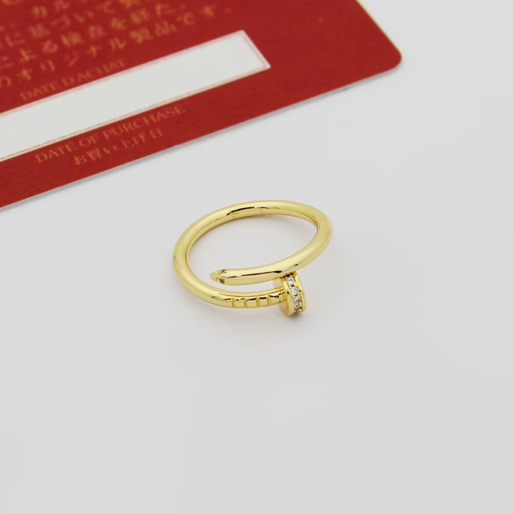 [Love's Uplift]JUSTE 1.8MM HALF DIAMOND RING