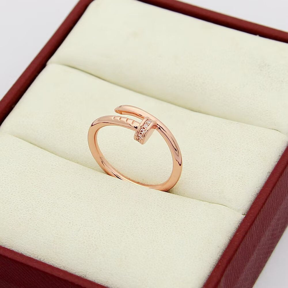 [Love's Uplift]JUSTE 1.8MM HALF DIAMOND RING