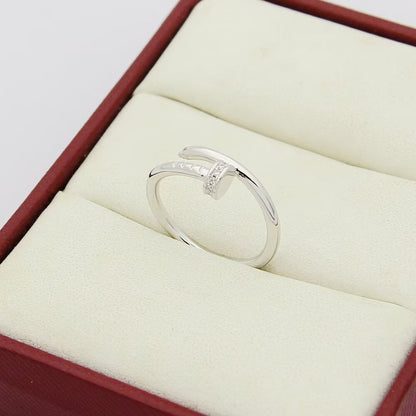 [Love's Uplift]JUSTE 1.8MM HALF DIAMOND RING