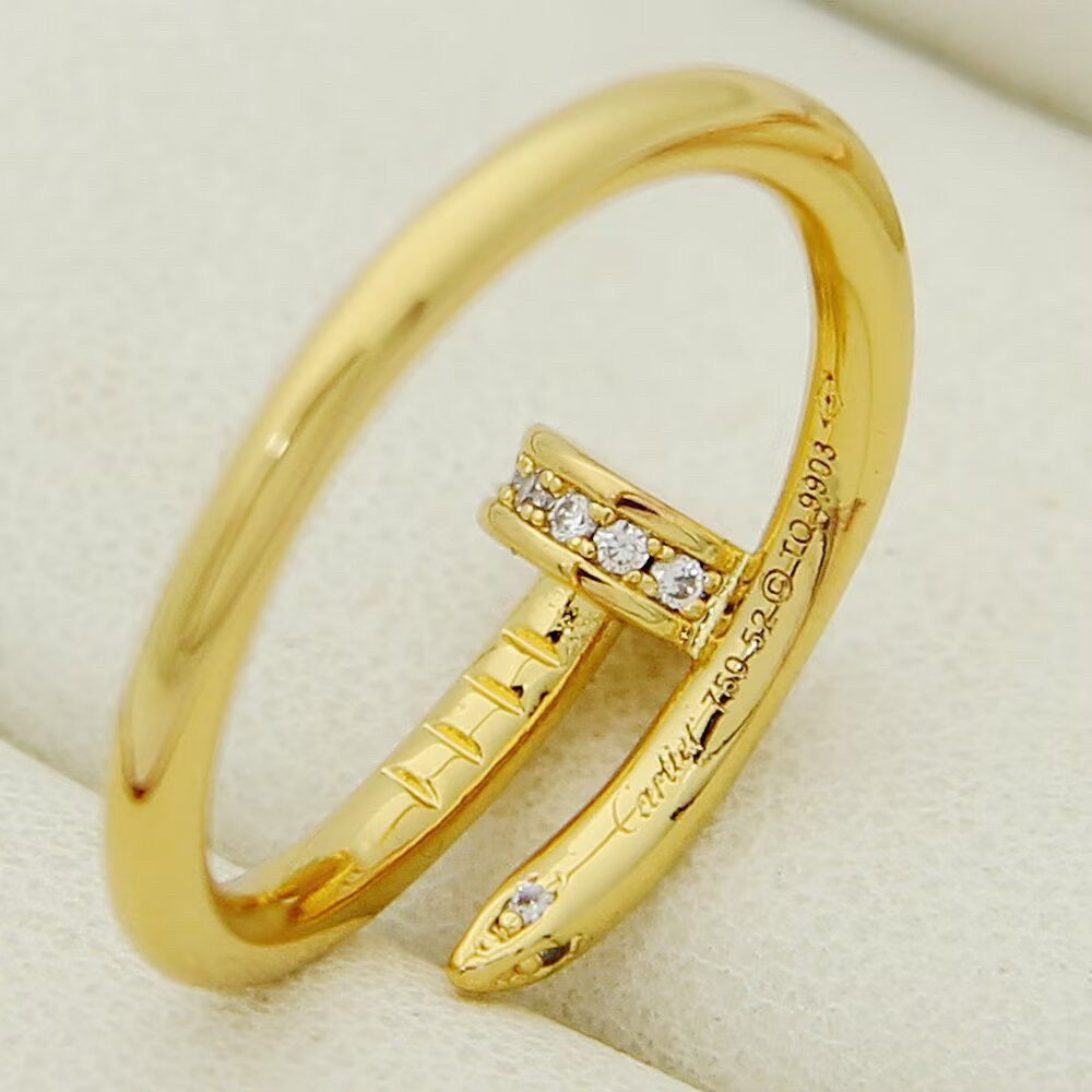 [Love's Uplift]JUSTE 1.8MM HALF DIAMOND RING