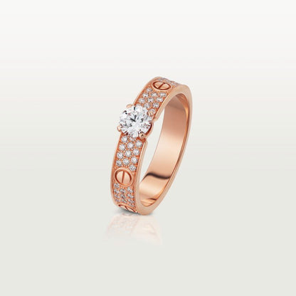 [Love's Uplift]LOVE RING 3.6MM 1 BIG DIAMOND FULL DIAMOND