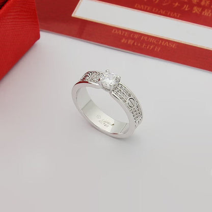 [Love's Uplift]LOVE RING 3.6MM 1 BIG DIAMOND FULL DIAMOND