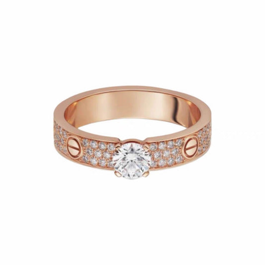 [Love's Uplift]LOVE RING 3.6MM 1 BIG DIAMOND FULL DIAMOND