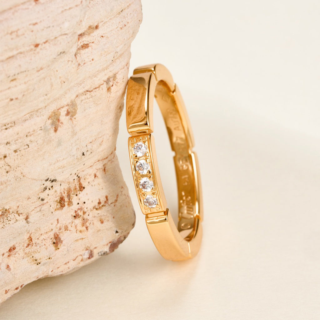 [Love's Uplift]MAILLON PANTHERE 4 DIAMOND RING