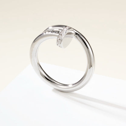 [Love's Uplift]JUSTE RING 2.6MM HALF DIAMOND