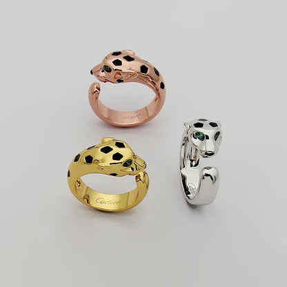 [Love's Uplift]PANTHERE SPOTTED MEDIUM RING