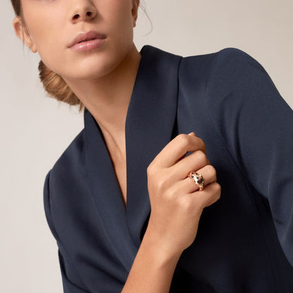 [Love's Uplift]PANTHERE SPOTTED MEDIUM RING