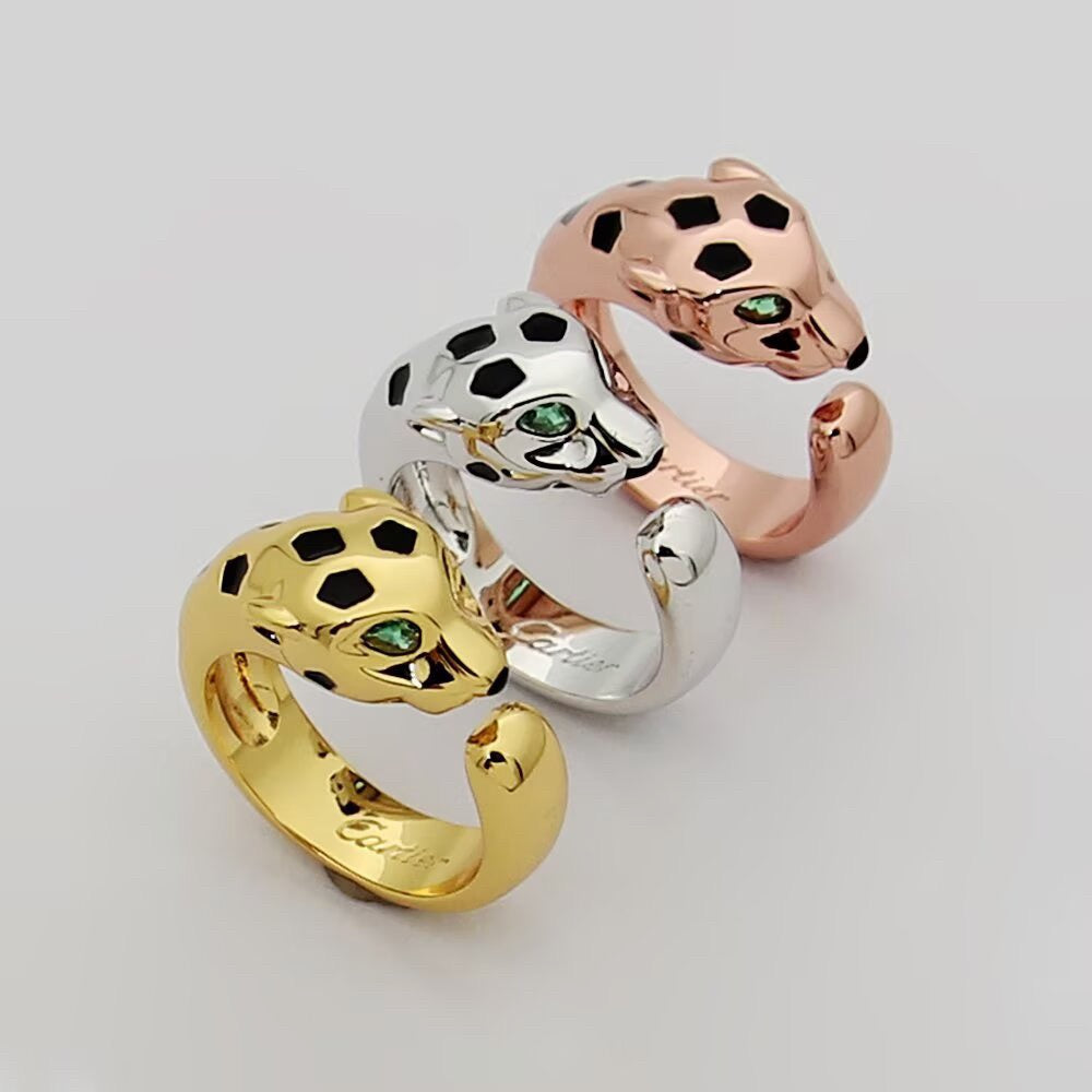 [Love's Uplift]PANTHERE SPOTTED MEDIUM RING
