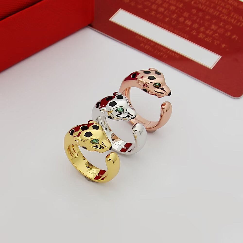 [Love's Uplift]PANTHERE SPOTTED MEDIUM RING