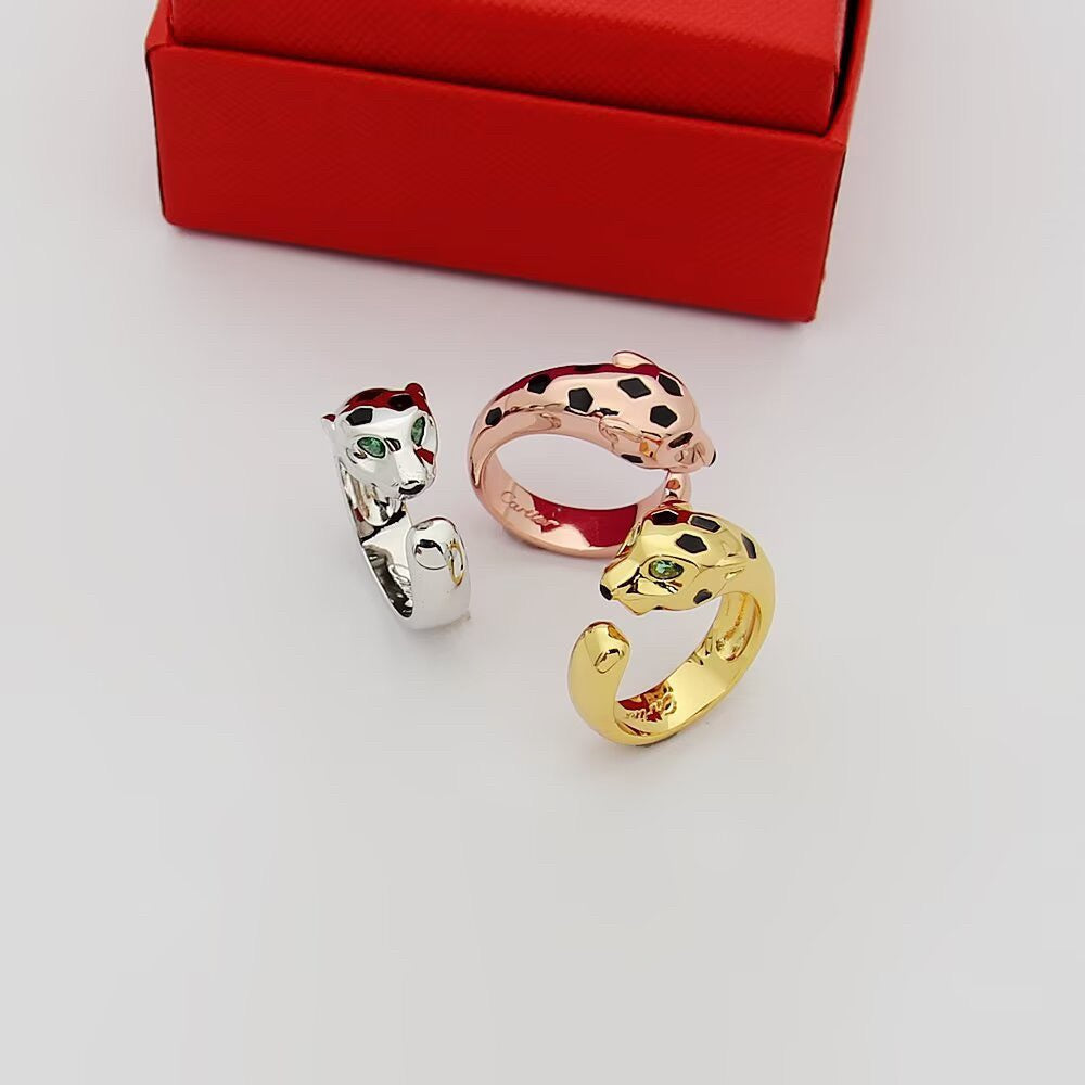 [Love's Uplift]PANTHERE SPOTTED MEDIUM RING
