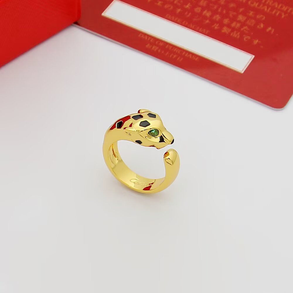 [Love's Uplift]PANTHERE SPOTTED MEDIUM RING