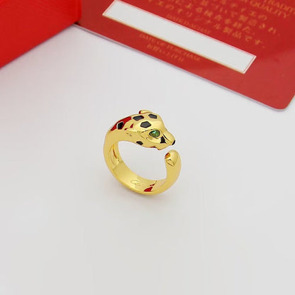 [Love's Uplift]PANTHERE SPOTTED MEDIUM RING