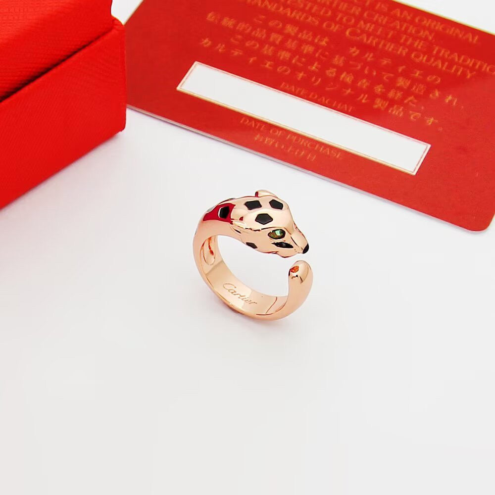 [Love's Uplift]PANTHERE SPOTTED MEDIUM RING