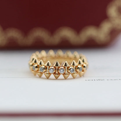[Love's Uplift]CLASH 6.8MM DIAMOND MEDIUM RING
