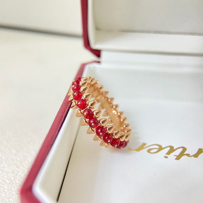 [Love's Uplift]CLASH 7.9MM AGATE CHALCEDONY RING