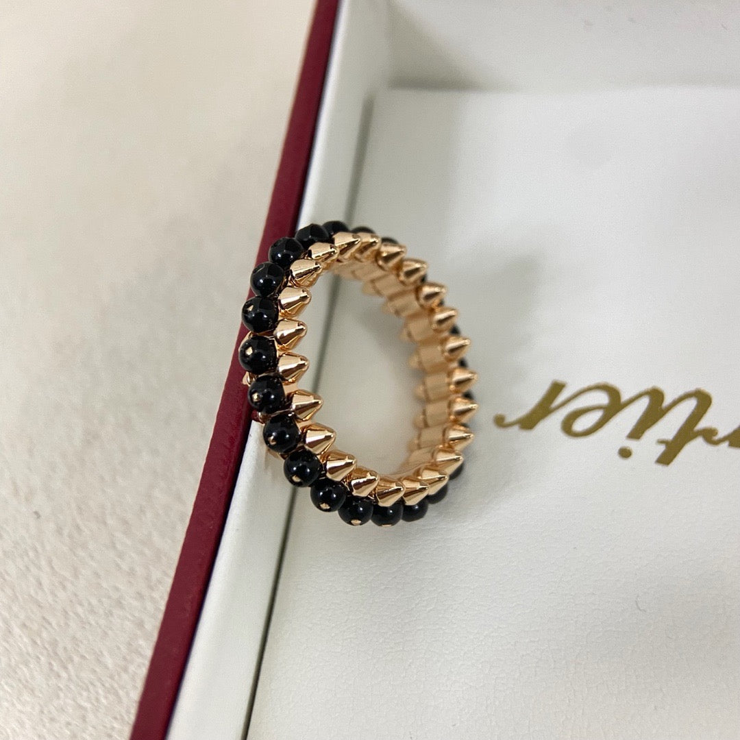 [Love's Uplift]CLASH 7.9MM AGATE CHALCEDONY RING