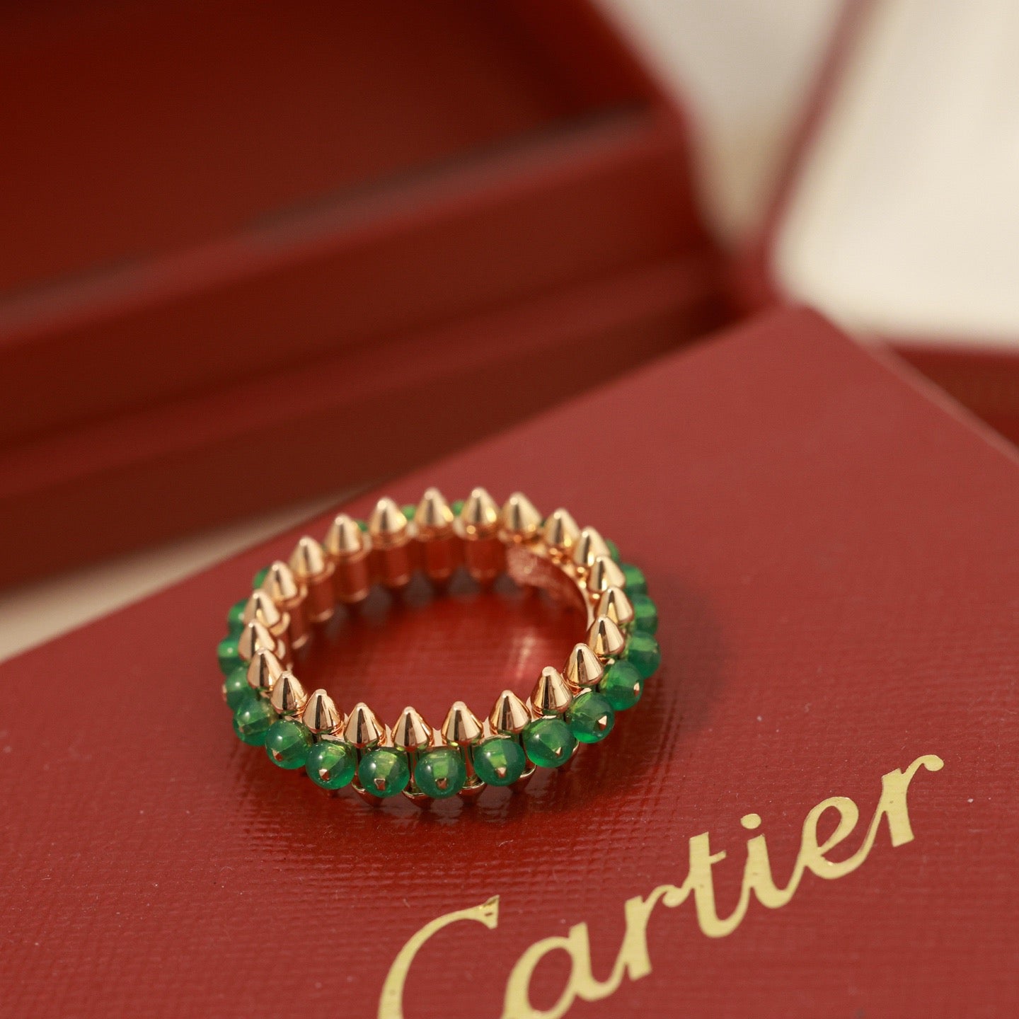 [Love's Uplift]CLASH 7.9MM AGATE CHALCEDONY RING