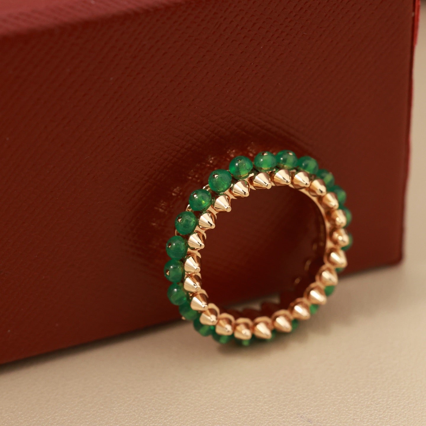 [Love's Uplift]CLASH 7.9MM AGATE CHALCEDONY RING