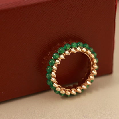 [Love's Uplift]CLASH 7.9MM AGATE CHALCEDONY RING