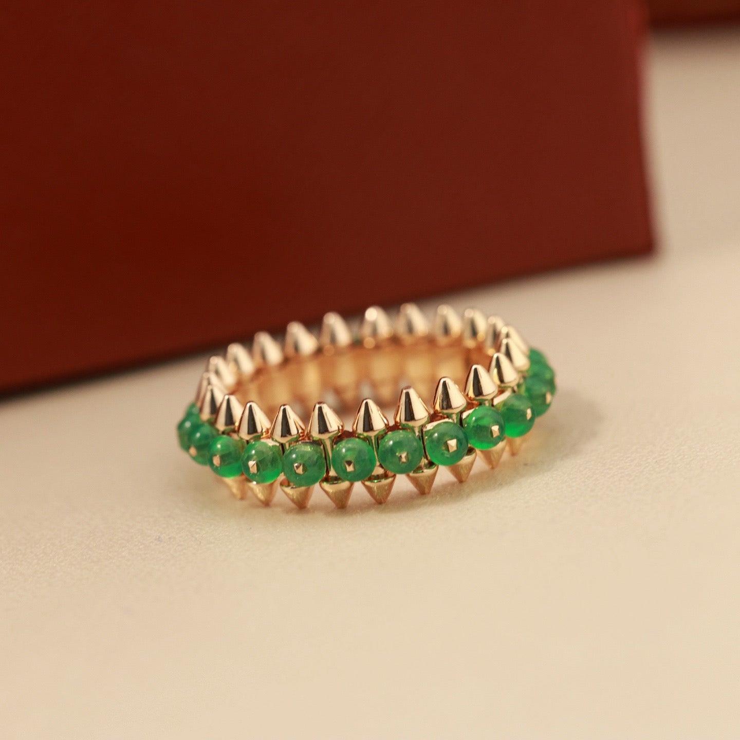 [Love's Uplift]CLASH 7.9MM AGATE CHALCEDONY RING