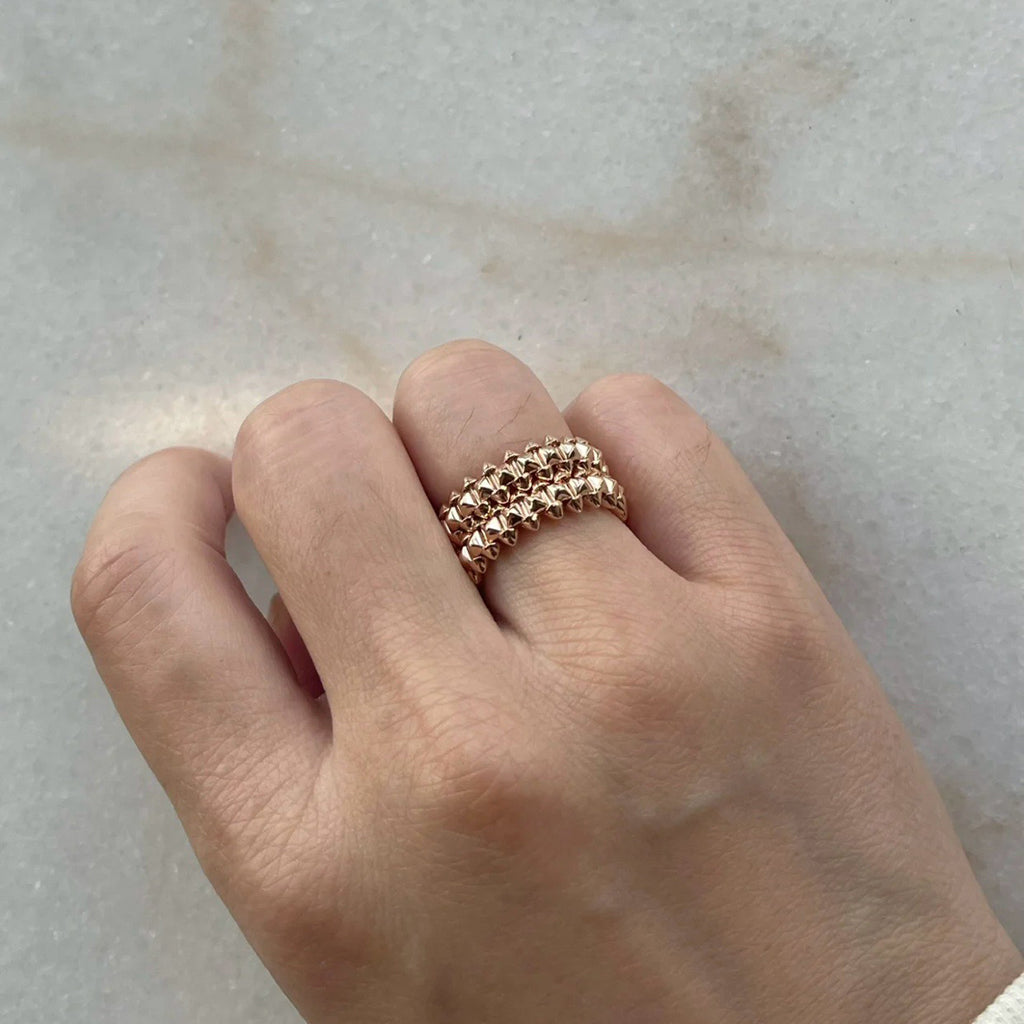 [Love's Uplift]CLASH 9.2MM DOUBLE ROW RING