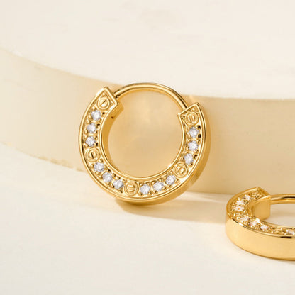 [Love's Uplift]LOVE DIAMOND EARRINGS
