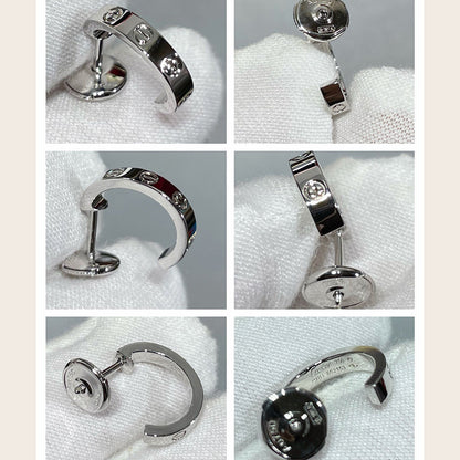 [Love's Uplift]LOVE EARRINGS 2.65 MM NO DIAMOND SMALL