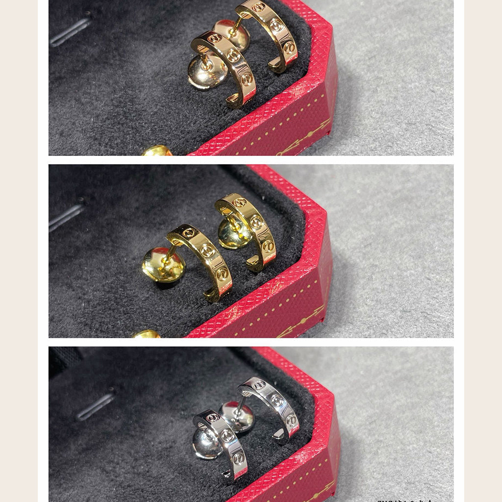 [Love's Uplift]LOVE EARRINGS 2.65 MM NO DIAMOND SMALL
