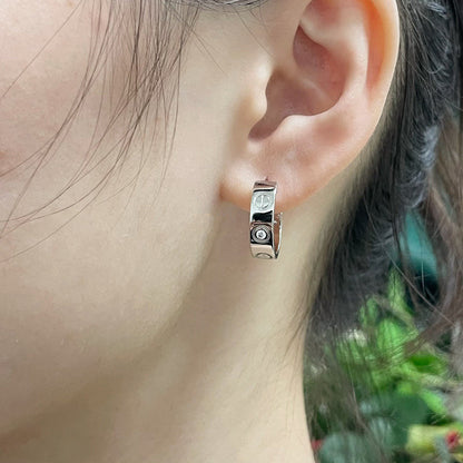 [Love's Uplift]LOVE EARRINGS 5.7MM 2 DIAMONDS