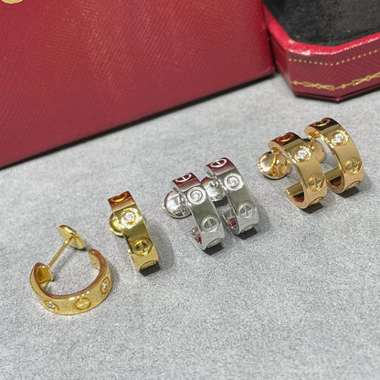 [Love's Uplift]LOVE EARRINGS 5.7MM 2 DIAMONDS
