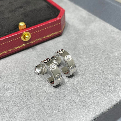 [Love's Uplift]LOVE EARRINGS 5.7MM 2 DIAMONDS
