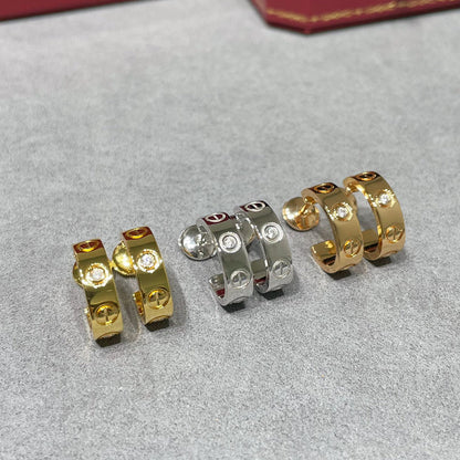 [Love's Uplift]LOVE EARRINGS 5.7MM 2 DIAMONDS